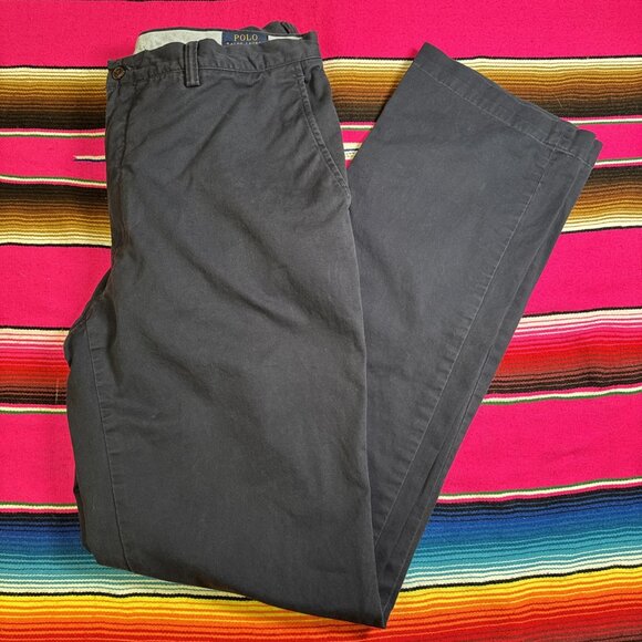 Polo Ralph Lauren Pants Men 38x38 Navy Stretch Classic Fit Chino‎ 38T Tall - Picture 1 of 10
